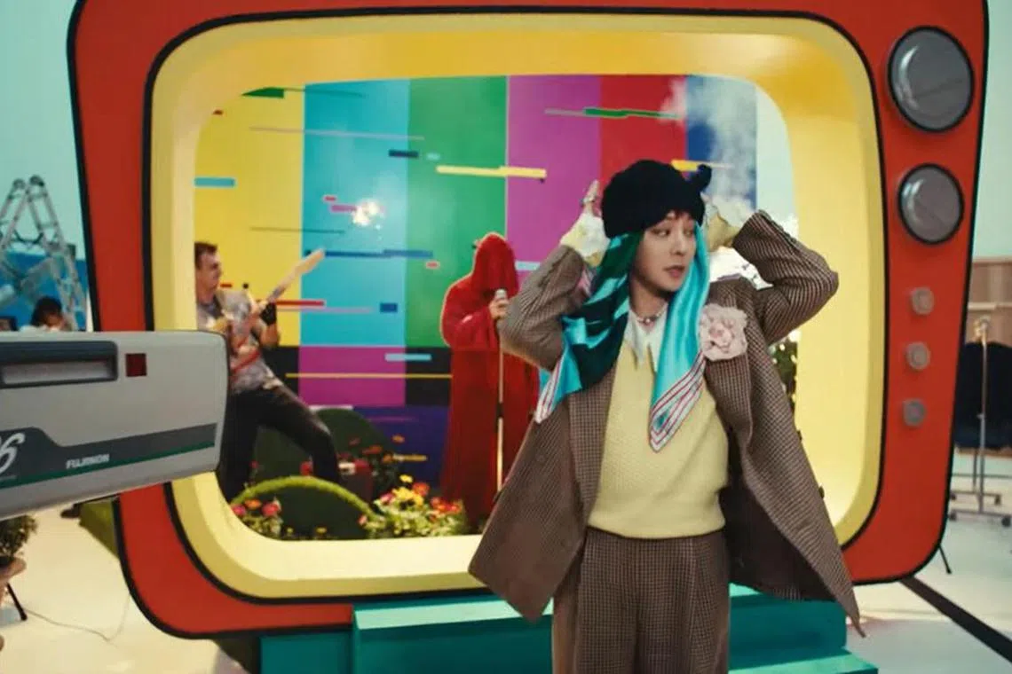 K-pop star G-Dragon in the music video of his new song, Power, his first solo release after a seven-year hiatus.