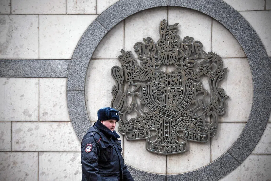 Russia said the two diplomats had provided false information when obtaining permission to enter Russia.