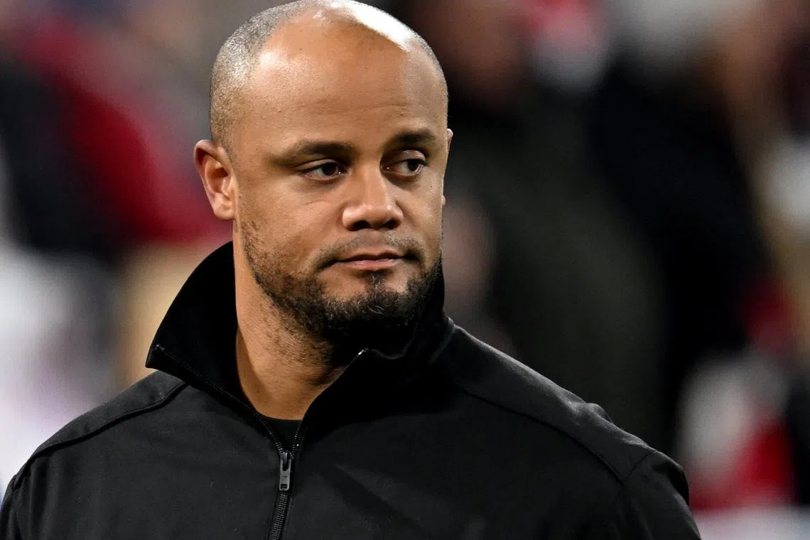 Soccer Football - Champions League - Bayern Munich v Slovan Bratislava - Allianz Arena, Munich, Germany - January 29, 2025 Bayern Munich coach Vincent Kompany before the match REUTERS/Angelika Warmuth