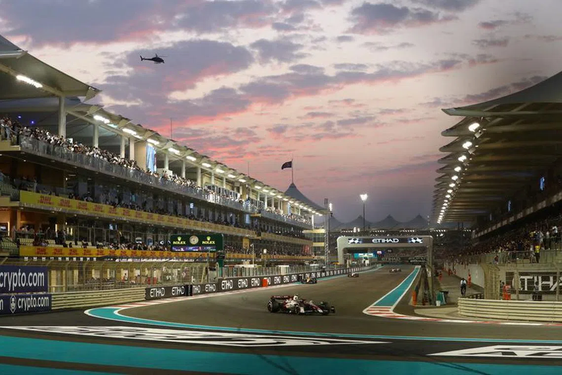 FILE PHOTO: Formula One F1 - Abu Dhabi Grand Prix - Yas Marina Circuit, Abu Dhabi, United Arab Emirates - November 20, 2022 Alfa Romeo's Guanyu Zhou in action during the race REUTERS/Amr Alfiky/File Photo