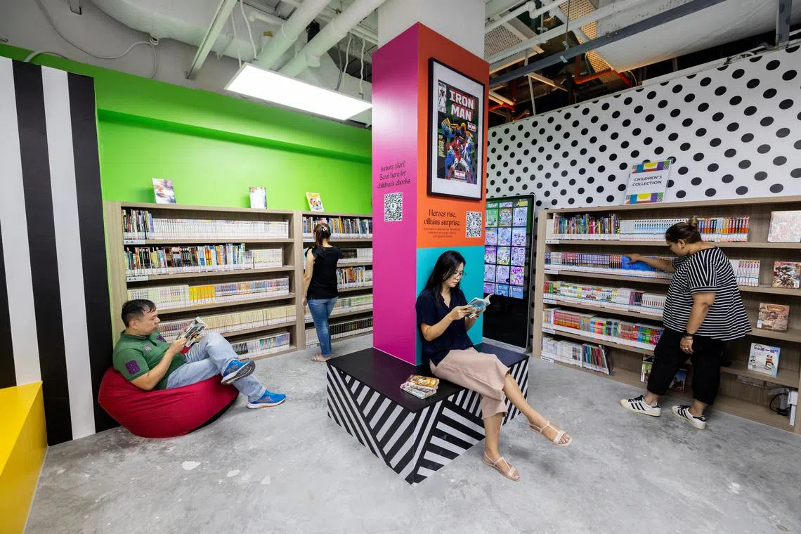 The pop-up library will be open in Anchorpoint for a year.