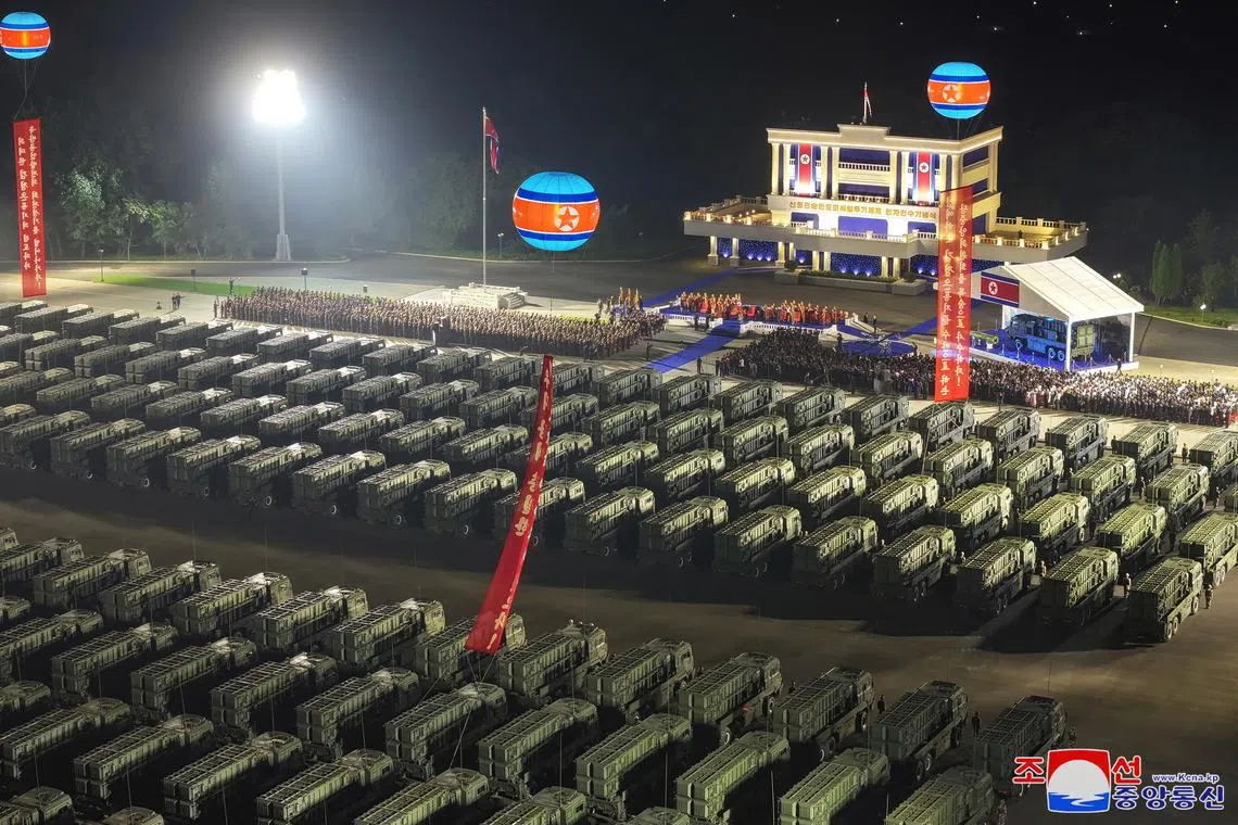 FILE PHOTO: North Korean leader Kim Jong Un attends a ceremonial event to mark the delivery of new tactical ballistic missiles to his country's troops at an undisclosed location in North Korea, August 4, 2024 in this photo released by North Korea's official Korean Central News Agency.    KCNA via REUTERS/File Photo