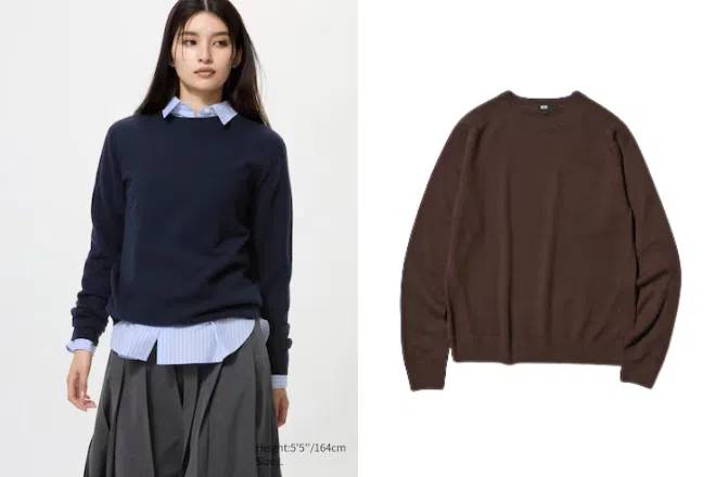 UNIQLO Cashmere Crew Neck Sweater