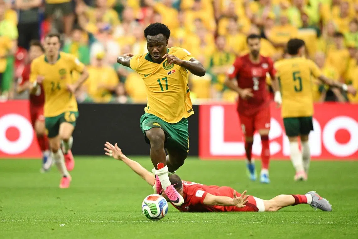 Australia win 2-0 to spoil Turkey's return to World Cup stage | The Straits  Times