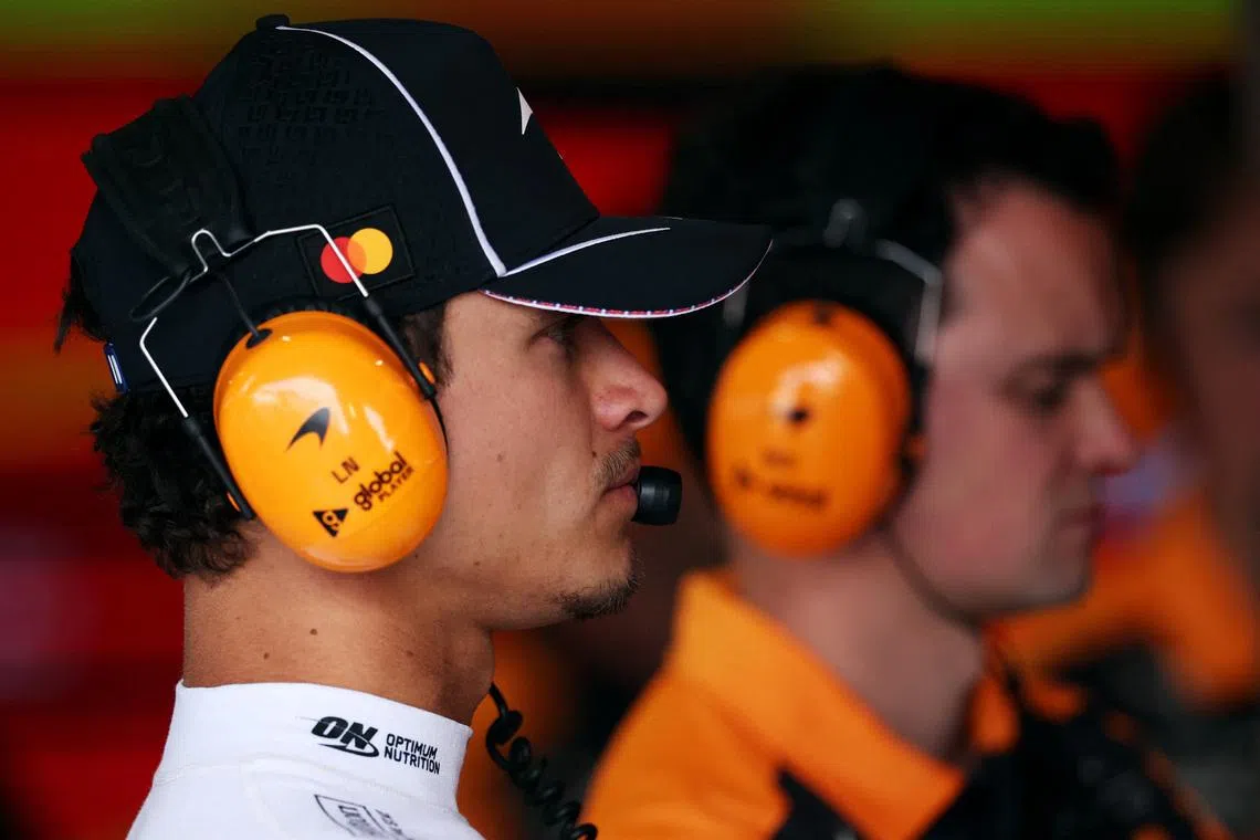 Formula One F1 - British Grand Prix - Silverstone Circuit, Silverstone, Britain - July 4, 2026 McLaren's Lando Norris before the sprint race REUTERS/Andrew Boyers