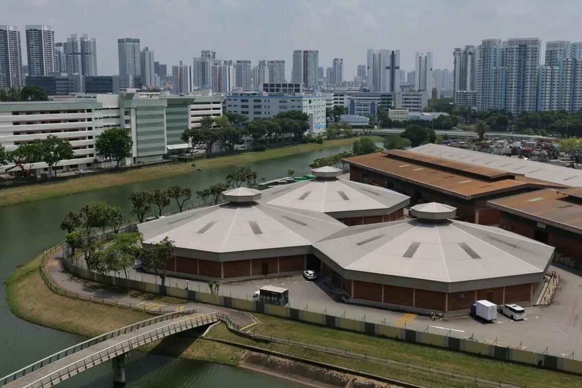 The octagon-shaped warehouses continue to be in use today.