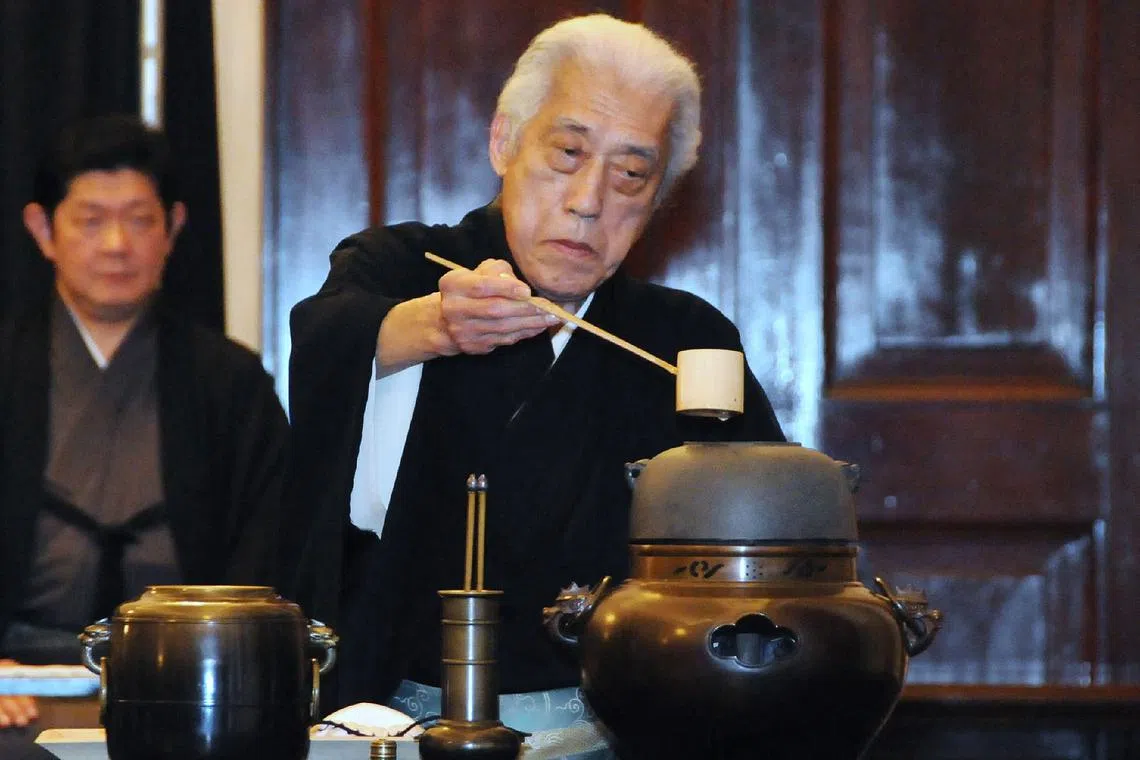 Kyoto-born Dr Sen used ancient “Urasenke” tea tradition rituals to spotlight his anti-war messages.