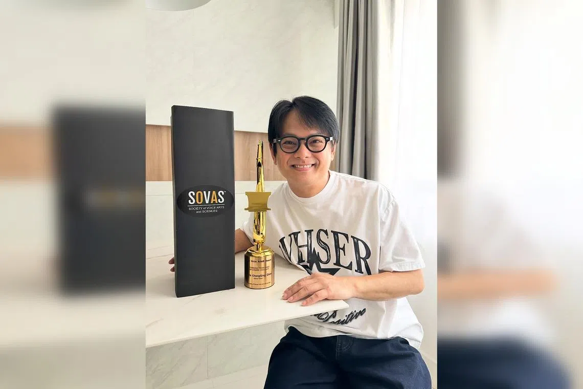 straitstimes.com - Lim Ruey Yan - Radio DJ-host Dennis Chew receives voiceover award from US group