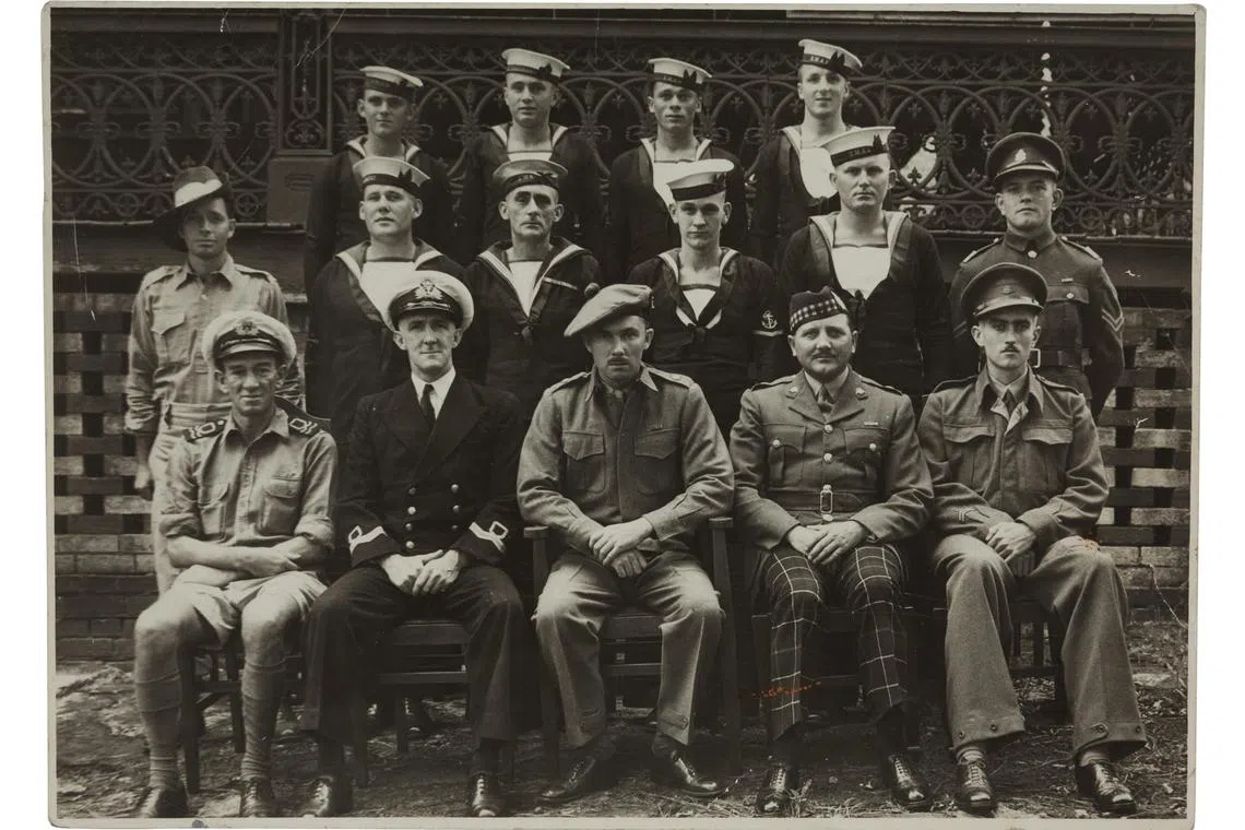 Soldiers including the 14 Australian and British commandos and sailors from the Z Special Unit involved in Operation Jaywick, after the operation.