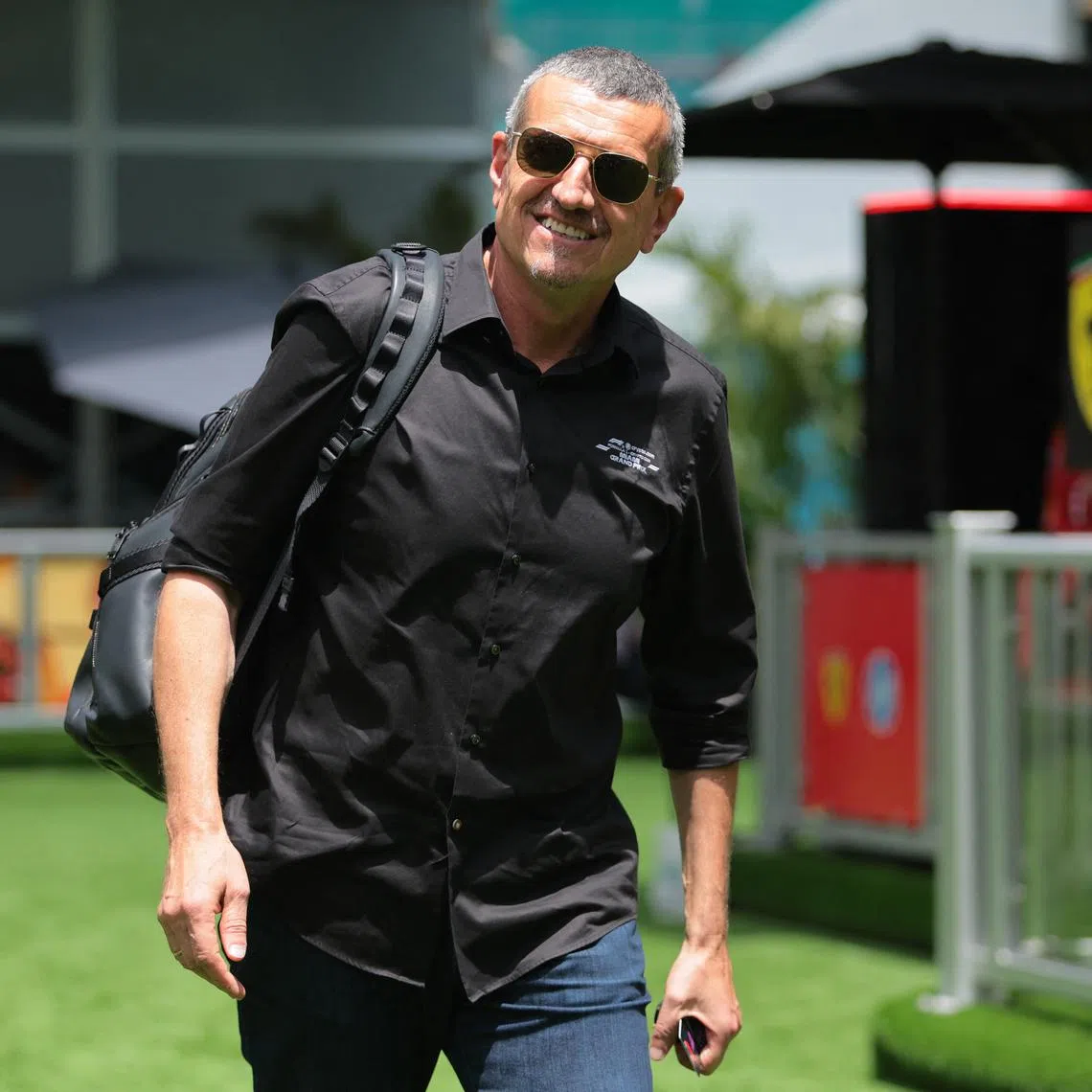 FILE PHOTO: May 1, 2025; Miami Gardens, FL, USA; Former principal of the Haas F1 team Guenther Steiner walks on the paddock at Miami International Autodrome. Sam Navarro-Imagn Images/ File Photo