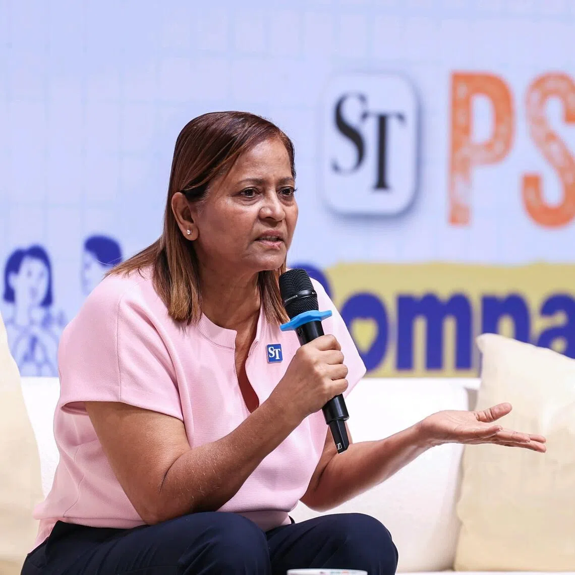 ST senior education correspondent Sandra Davie speaking at ST's PSLE Stress Management Workshop, an event under ST’s PSLE Companion series, on Jan 17.