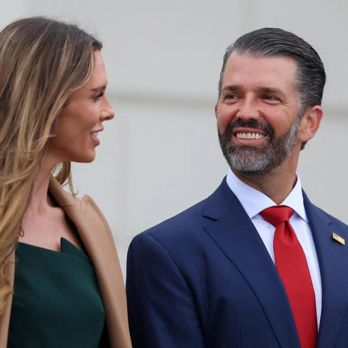Donald Trump Jr and his wife Bettina Anderson in Dublin on Sept 12.