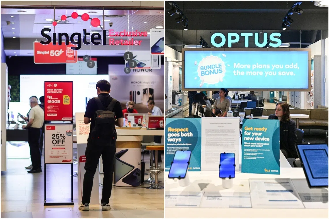 Singtel’s Australian unit Optus posted a 27 per cent jump in earnings before interest and taxes  at A$283 million (S$241 million).