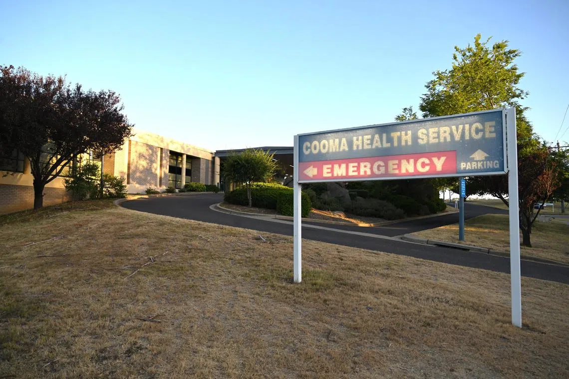 A general view of Cooma Hospital where hiker Hadi Nazari was transferred to for a health check in Cooma, New South Wales, in Australia on Jan 8. 
