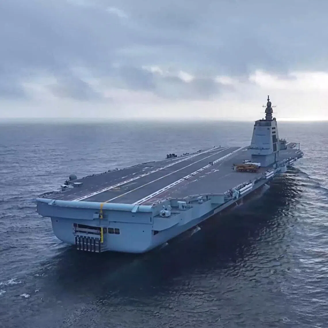 Taiwan’s defence ministry said the Fujian had transited the strait the previous day and that Taiwan’s forces had monitored it.