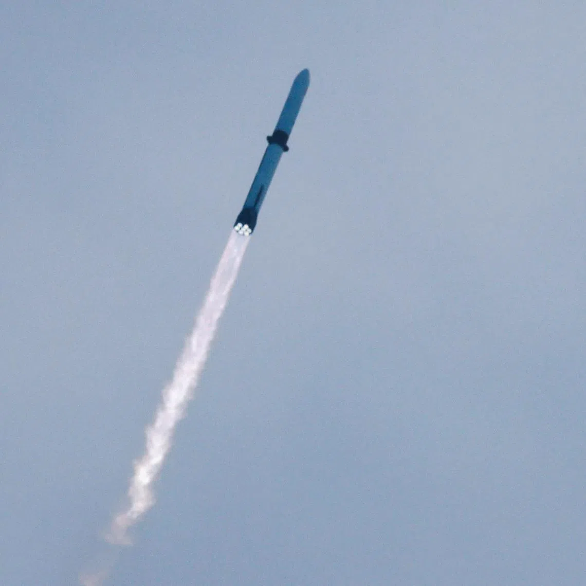 A Blue Origin New Glenn rocket lifts off from the Cape Canaveral Space Force Station in Florida on April 19