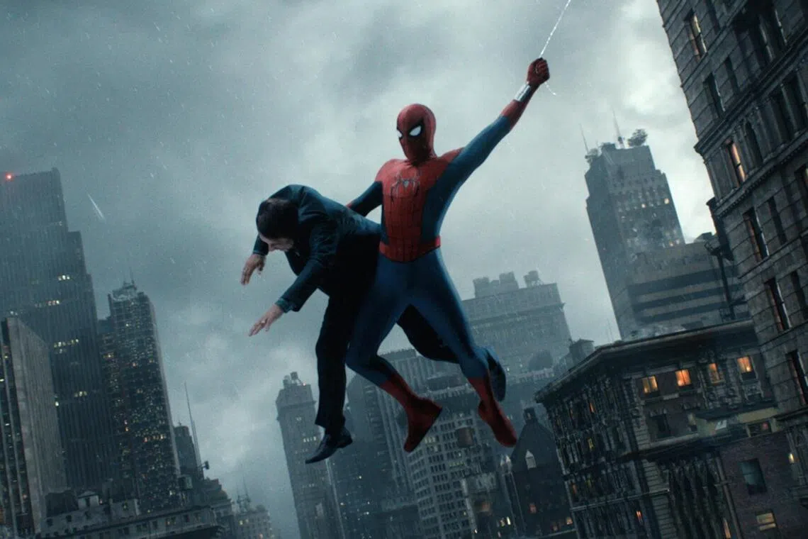 Tom Holland (right) in Spider-Man: Brand New Day.