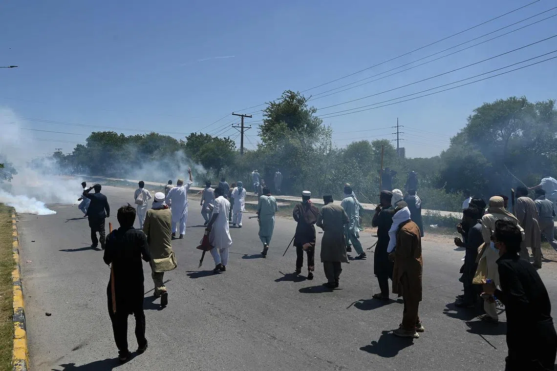 Former prime minister Imran Khan’s arrest on Tuesday in a land fraud case sparked deadly and widespread protests.