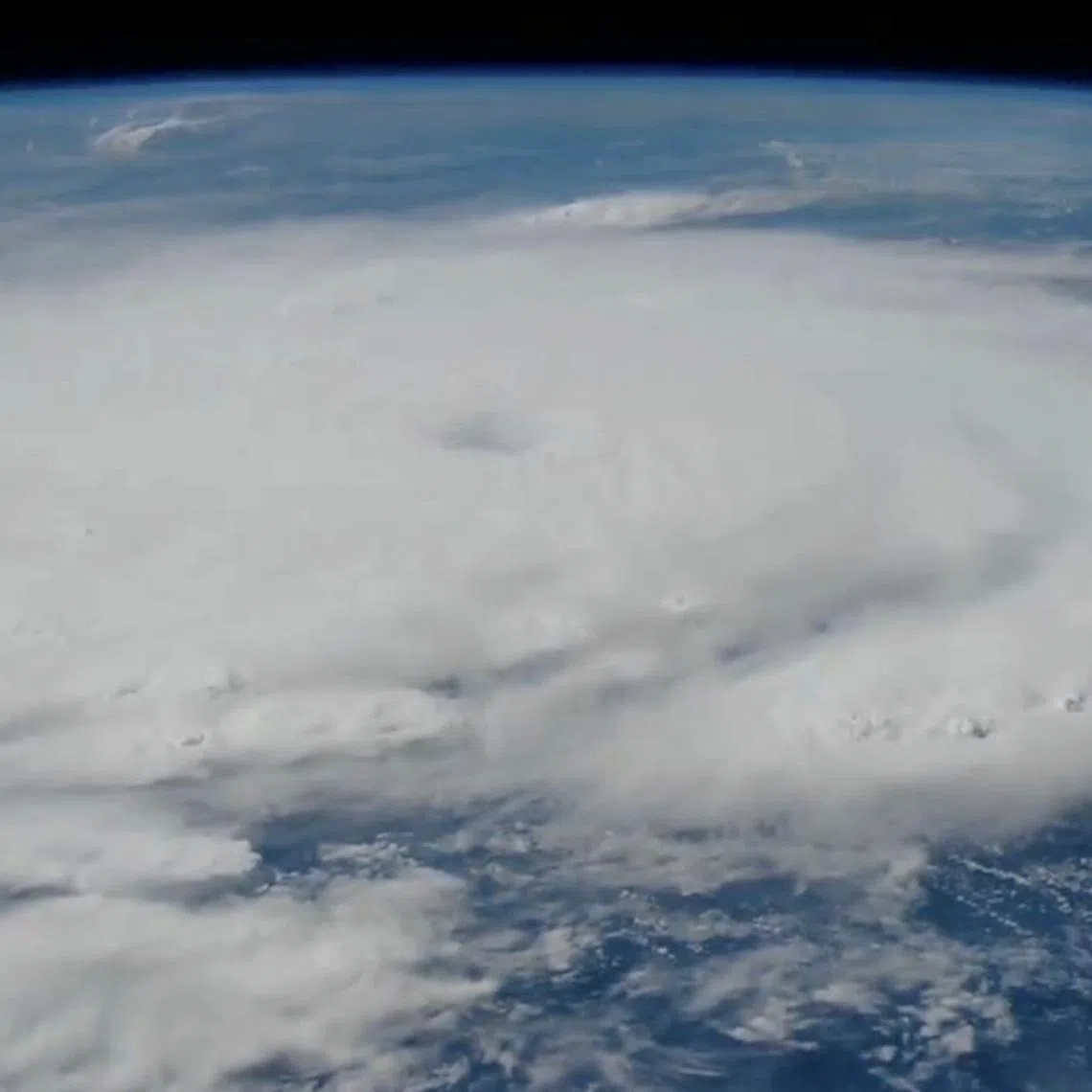 Hurricane Beryl is seen from Space, July 1, 2024, in this screengrab obtained from a handout video.  International Space Station via X/Handout via REUTERS