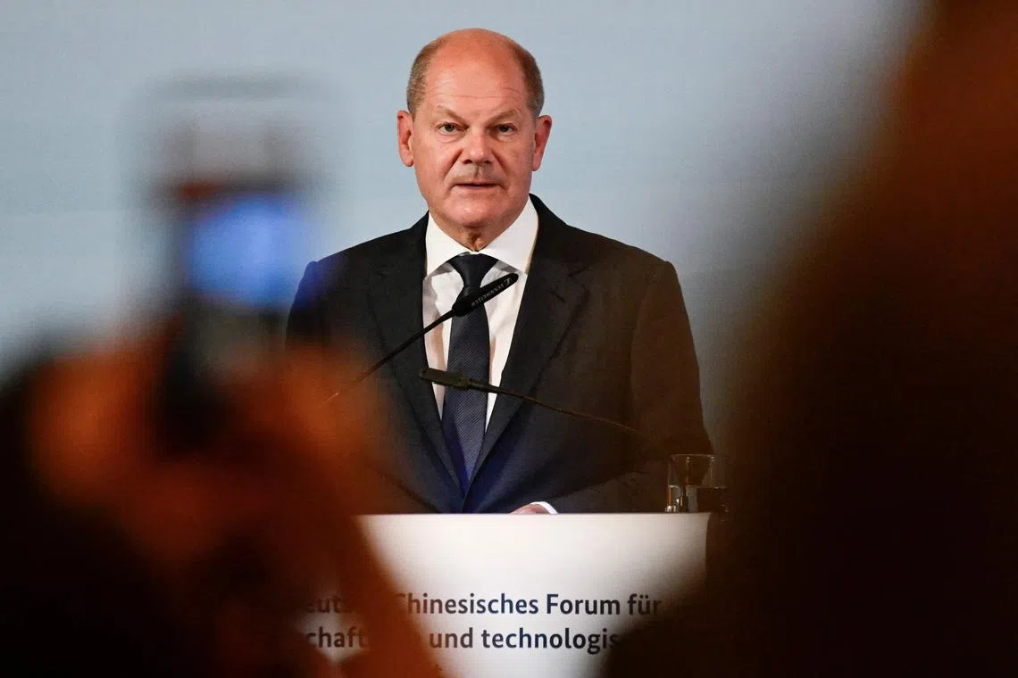  Mr Scholz also urged Turkey to pave the way for Sweden to become a member of the Nato alliance.