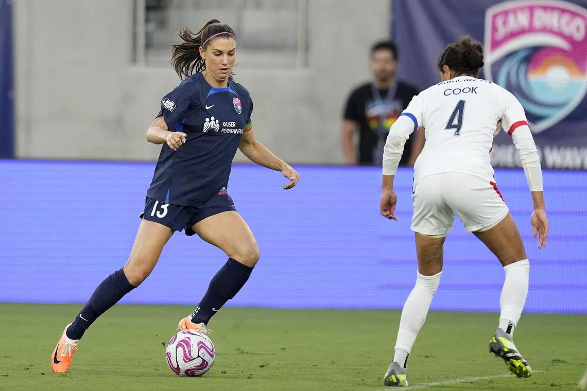 United States co-captain Alex Morgan will be travelling with her three-year-old daughter Charlie.