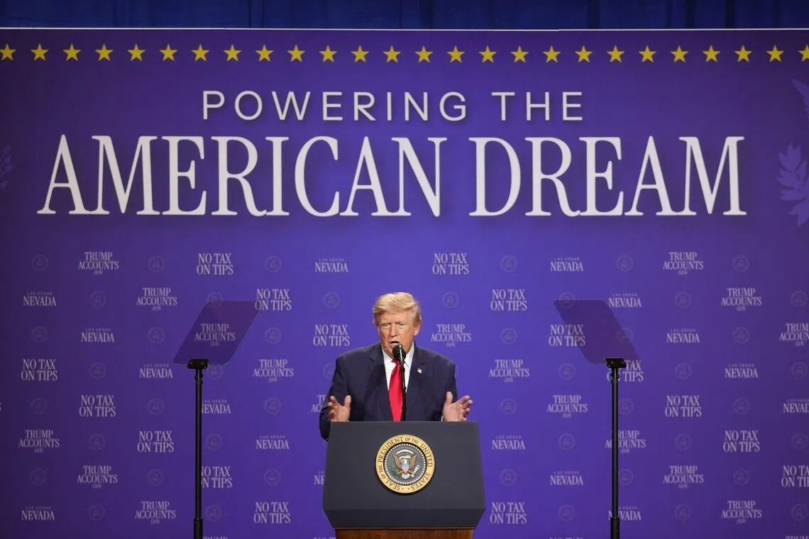 Trump turns economic speech into attack on Democrats after Michigan results