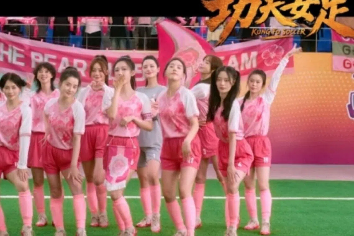 How a Korean women’s soccer team is depicted in Stephen Chow’s new Kung Fu Soccer.