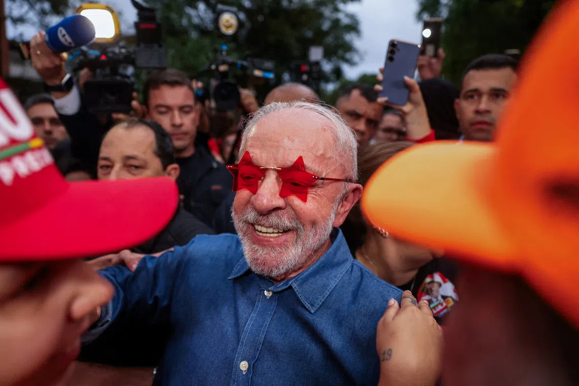Brazilian President Luiz Inacio Lula da Silva won by more than four million votes.