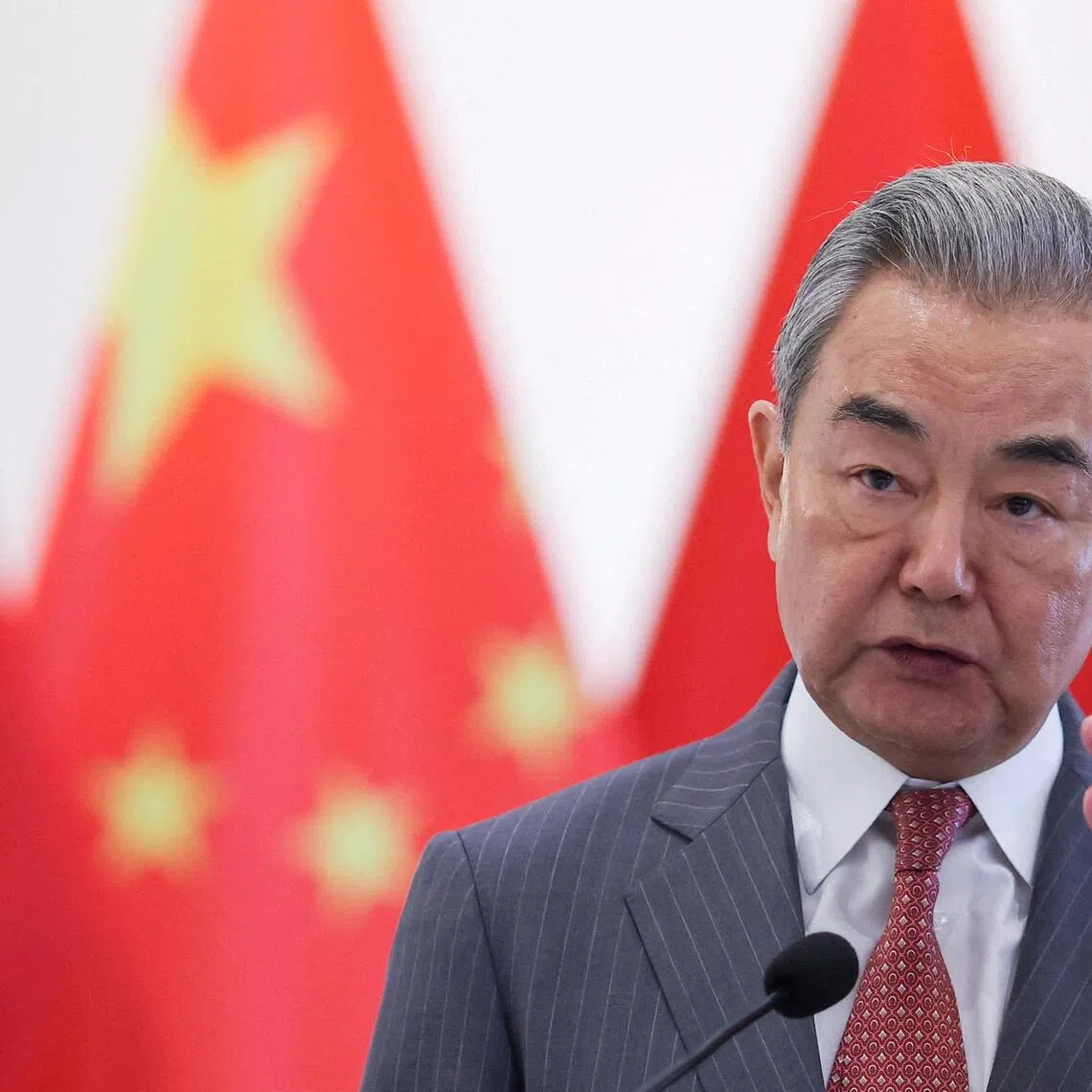 Chinese Foreign Minister Wang Yi said China hopes Germany takes concrete action to maintain Chinese-German relations.