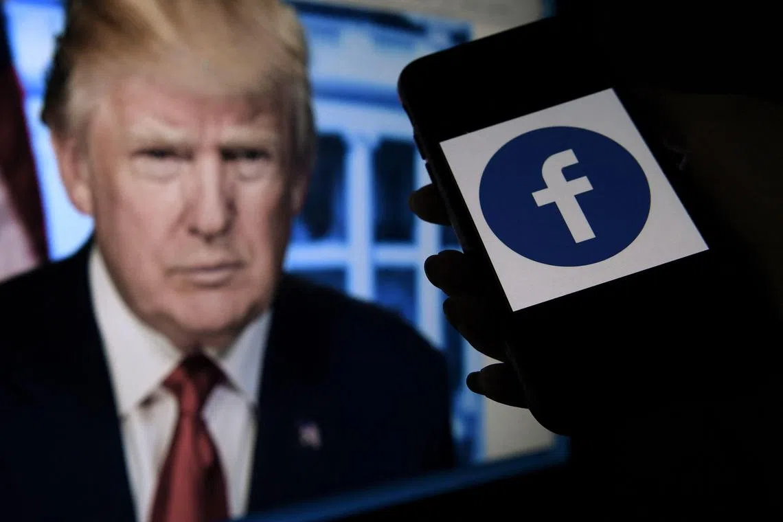 Mr Donald Trump's access to his Facebook and Instagram accounts was indefinitely revoked in January 2021.