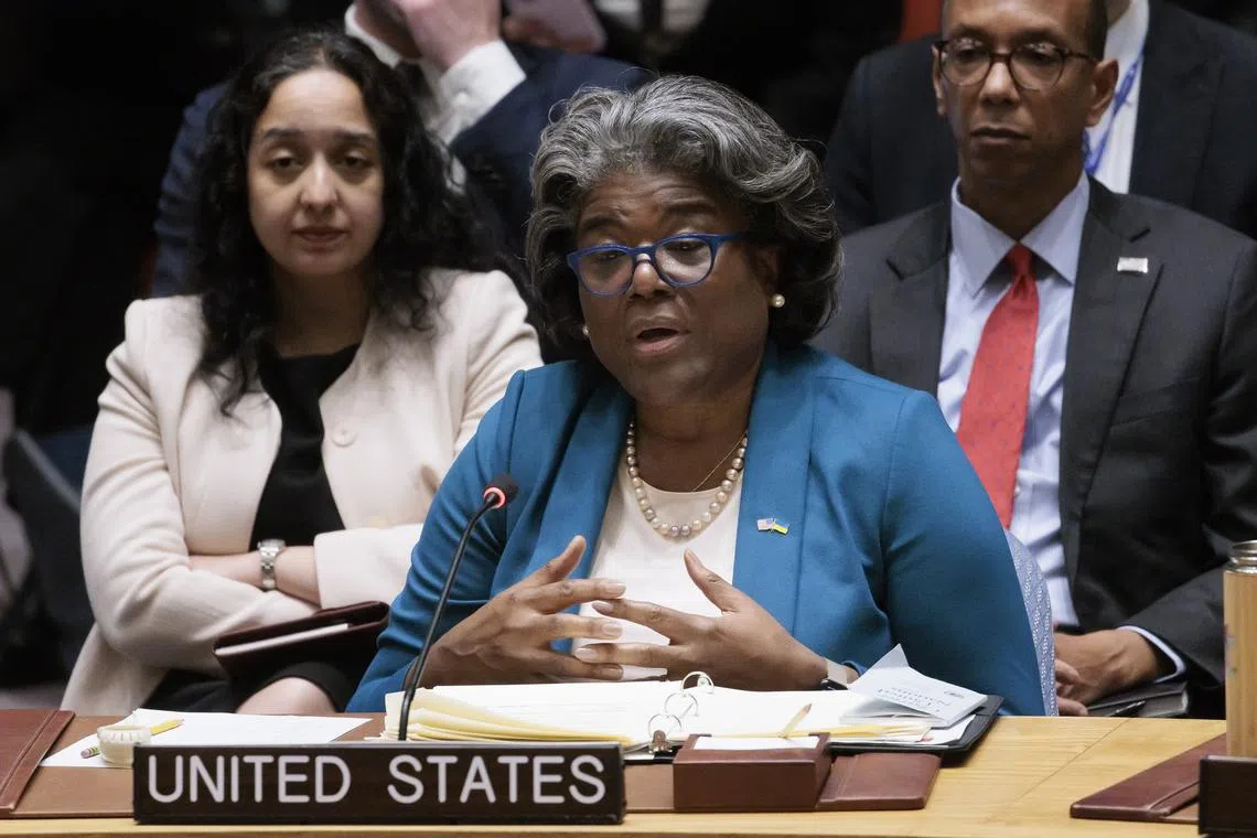 US envoy Linda Thomas-Greenfield said the men were being used as “political bargaining chips” and “human pawns.”