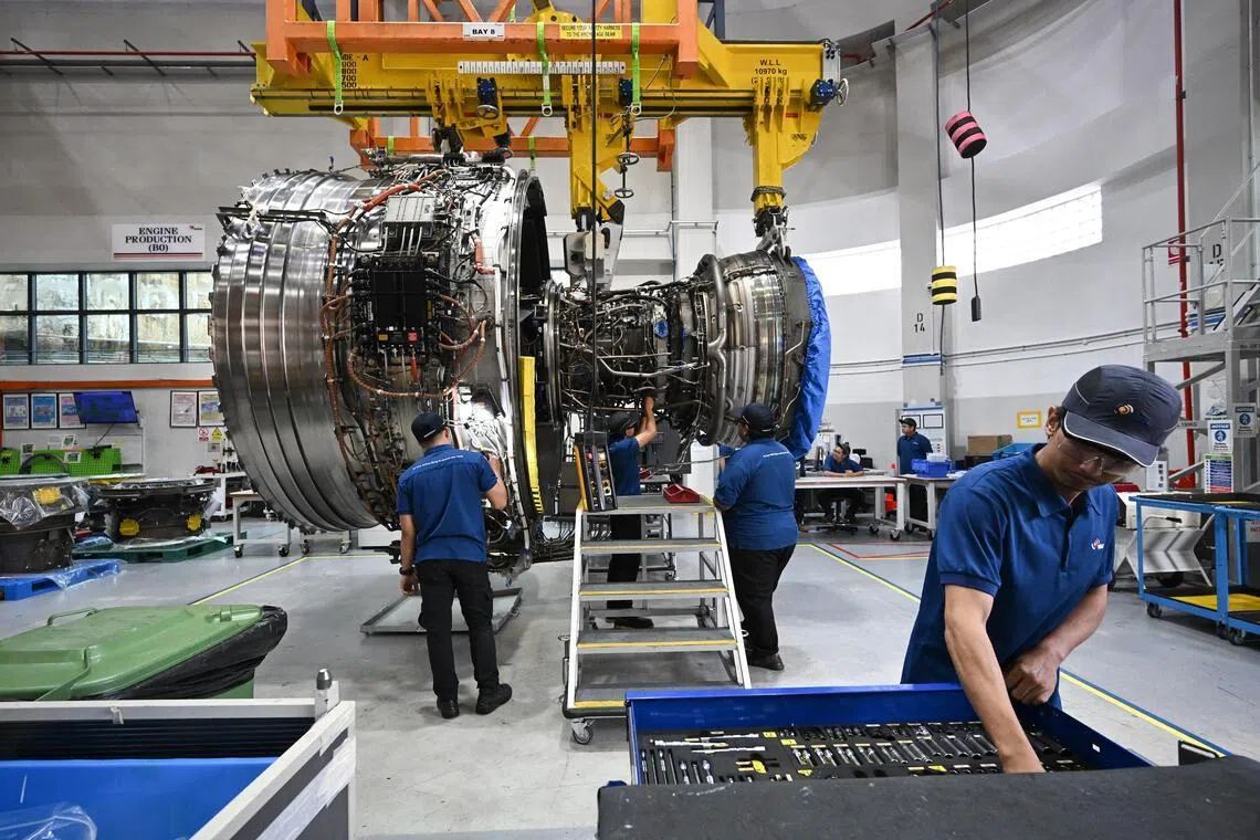 The manufacturing sector accounts for around 20 percent of Singapore’s gross domestic product.