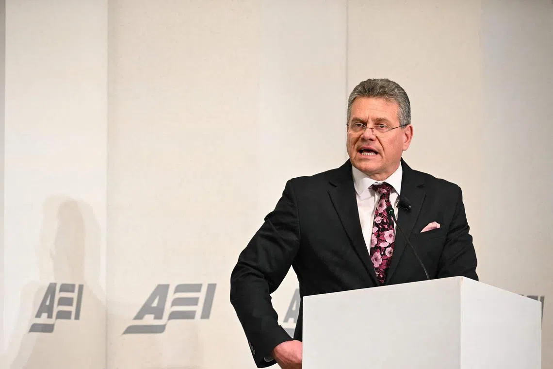 Mr Sefcovic said the EU sees no justification for sudden, unilateral tariff increases by the US.