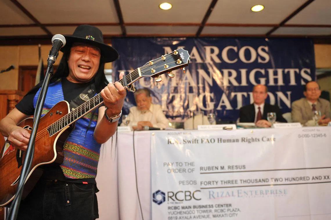 Filipino singer-songwriter Freddie Aguilar had been receiving treatment at the Philippine Heart Centre, his wife said in social media posts.