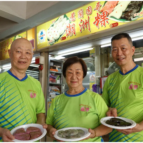 (Clockwise from top left) Jalan Kukoh Teochew Kueh, Yoon’s Traditional Teochew Kueh, Lai Heng Handmade Teochew Kueh and Yong’s Teochew Kueh.