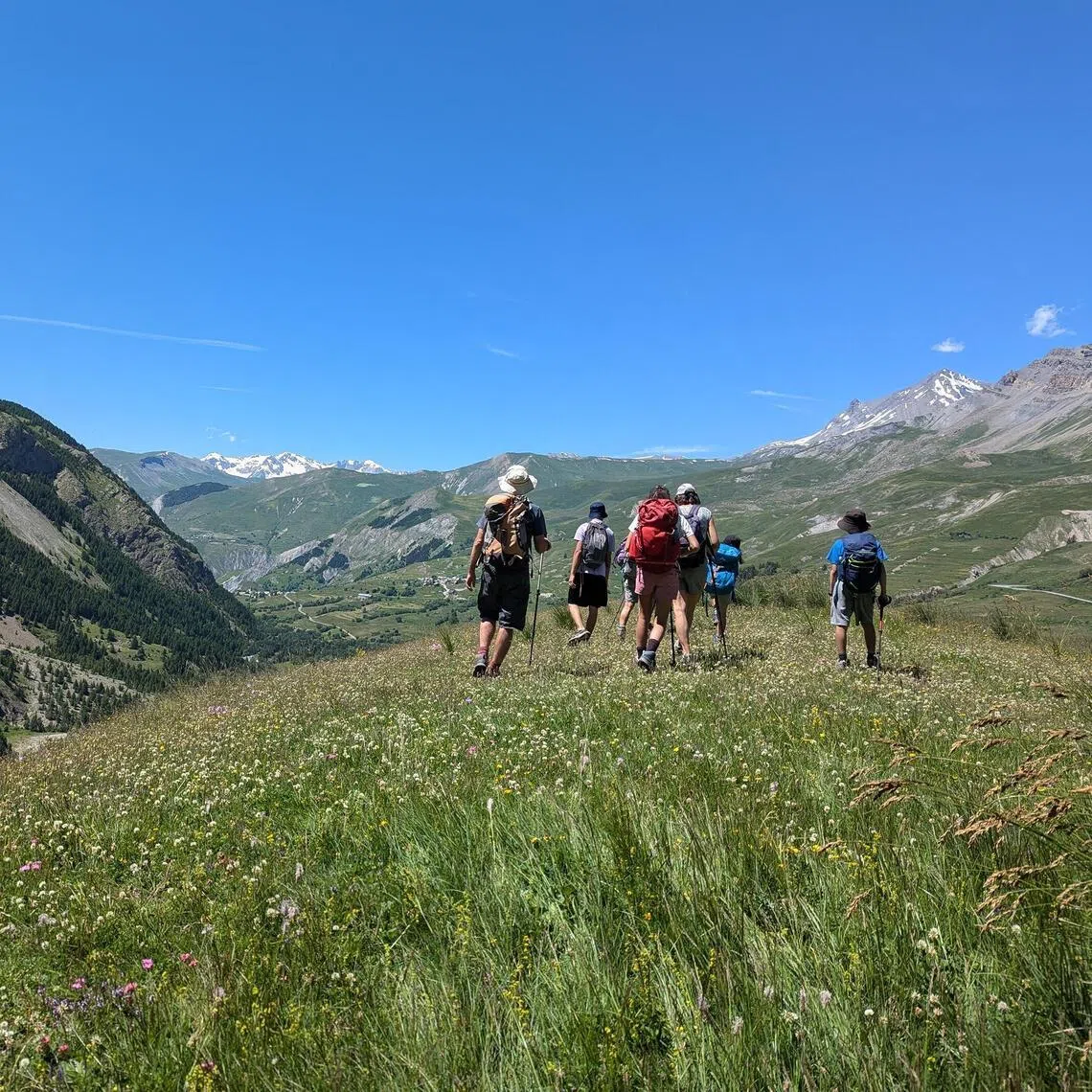 Hiking in the French alps with French grandparents in summer means skipping school for weeks for the Wellington-based writer's children. 