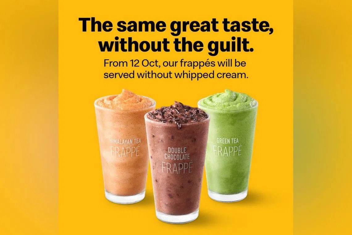 McDonald's announced the change from Oct 12.