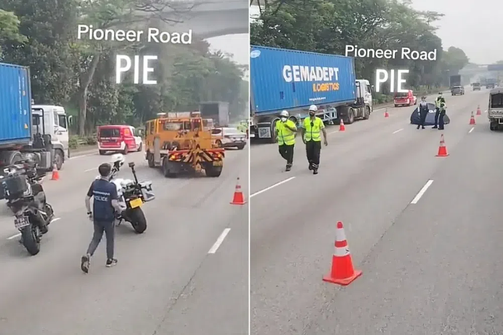 在泛岛高速公路（PIE）上发现的行人尸体，系裕廊西区被小巴撞击身亡；司机已被逮捕。