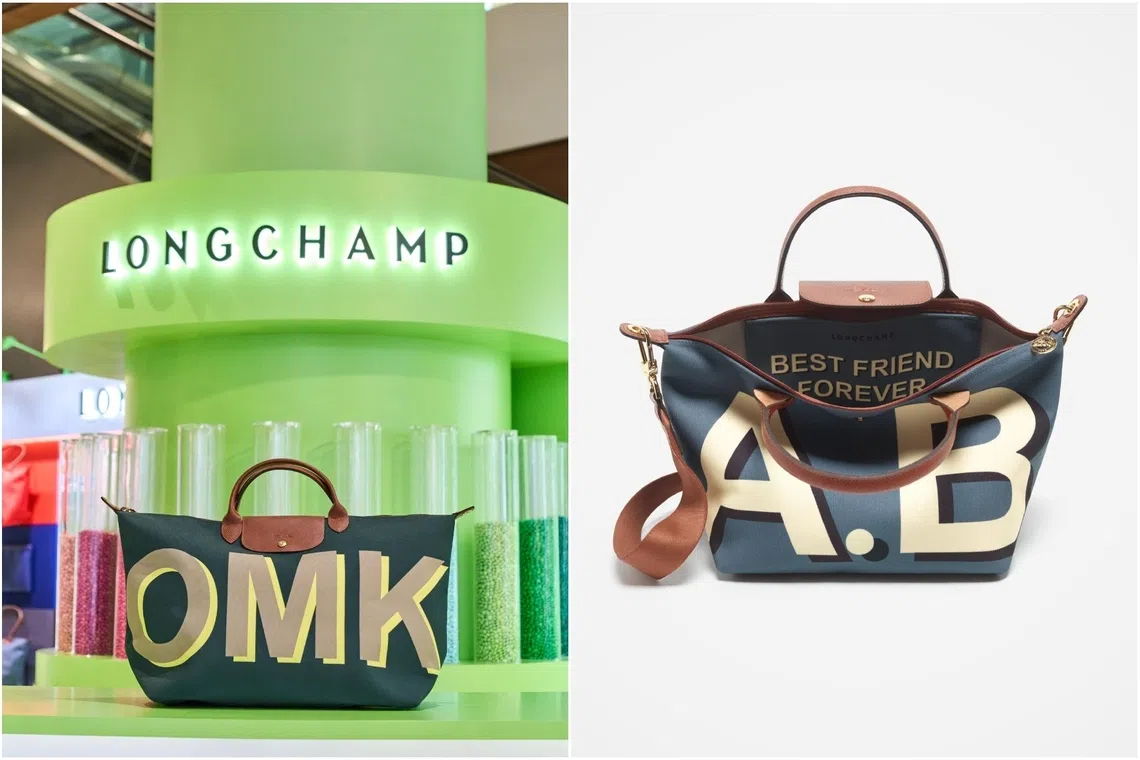Longchamp My Pliage Personalisation Pop-Up.