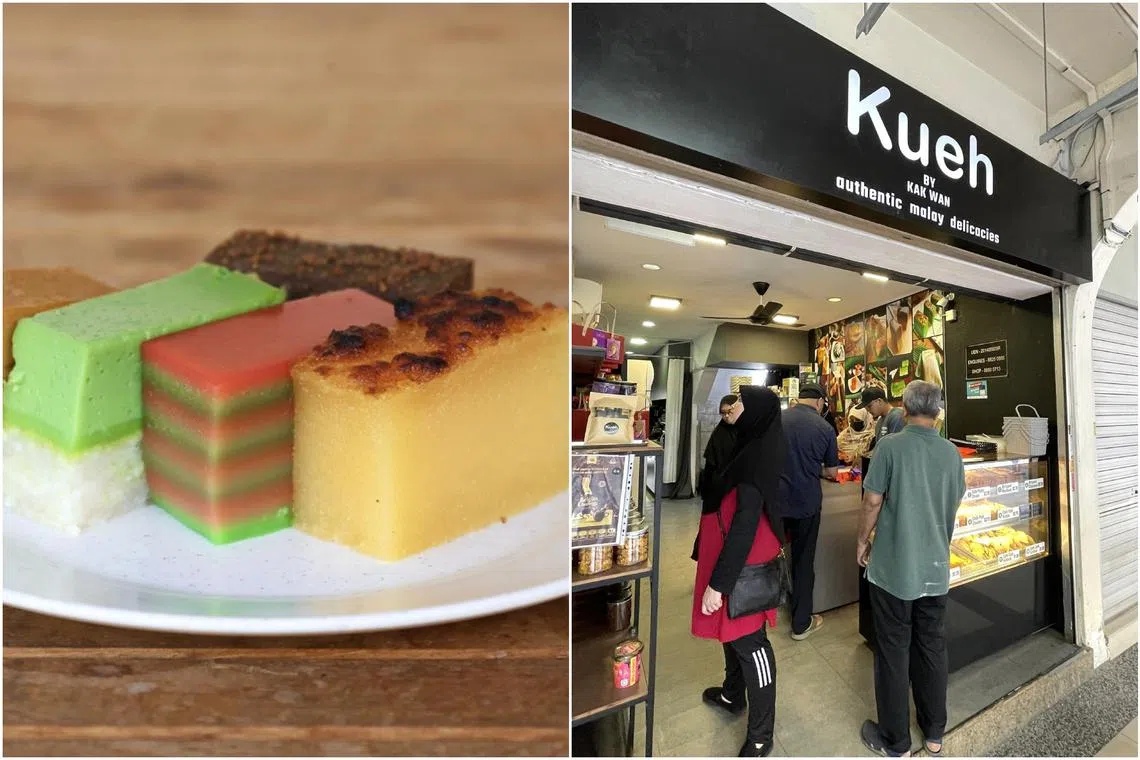 Kueh By Kak Wan in Tampines sells a variety of traditional Malay snacks.
