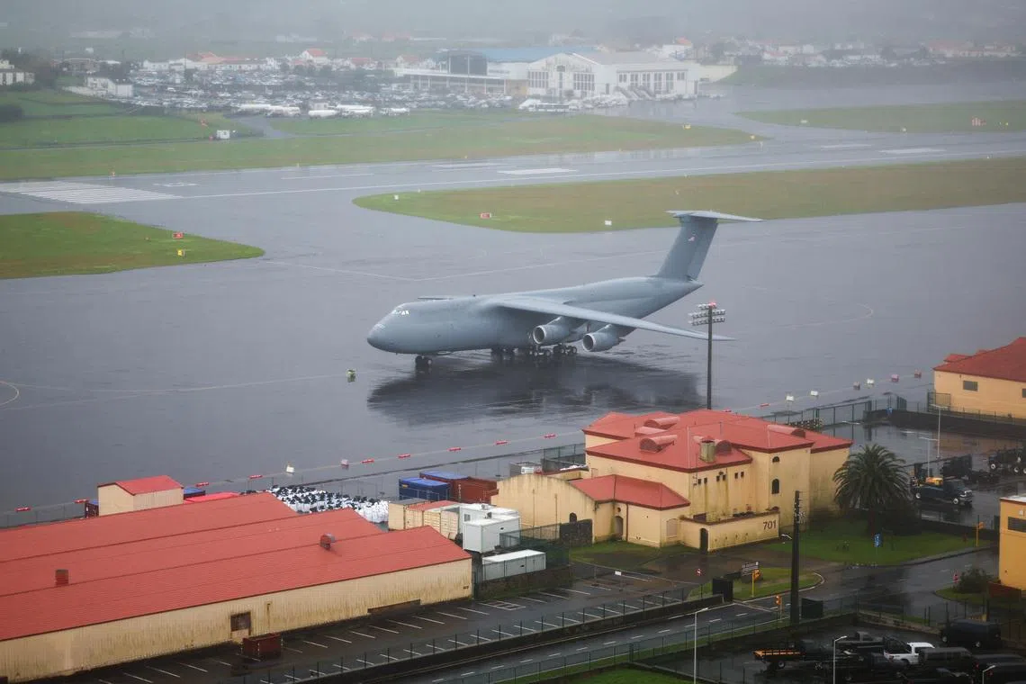 Portugal says U.S. uses Azores base on condition no civilian infrastructure targeted