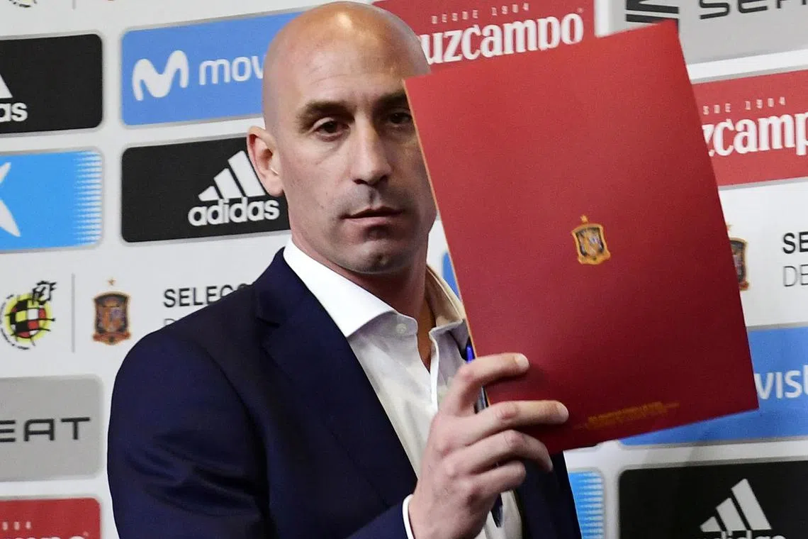 Luis Rubiales, president of the Spanish Football Federation, kissed Jennifer Hermoso as he handed the Spanish team gold medals after they beat England 1-0 in the final in Sydney, provoking outrage in Spain.