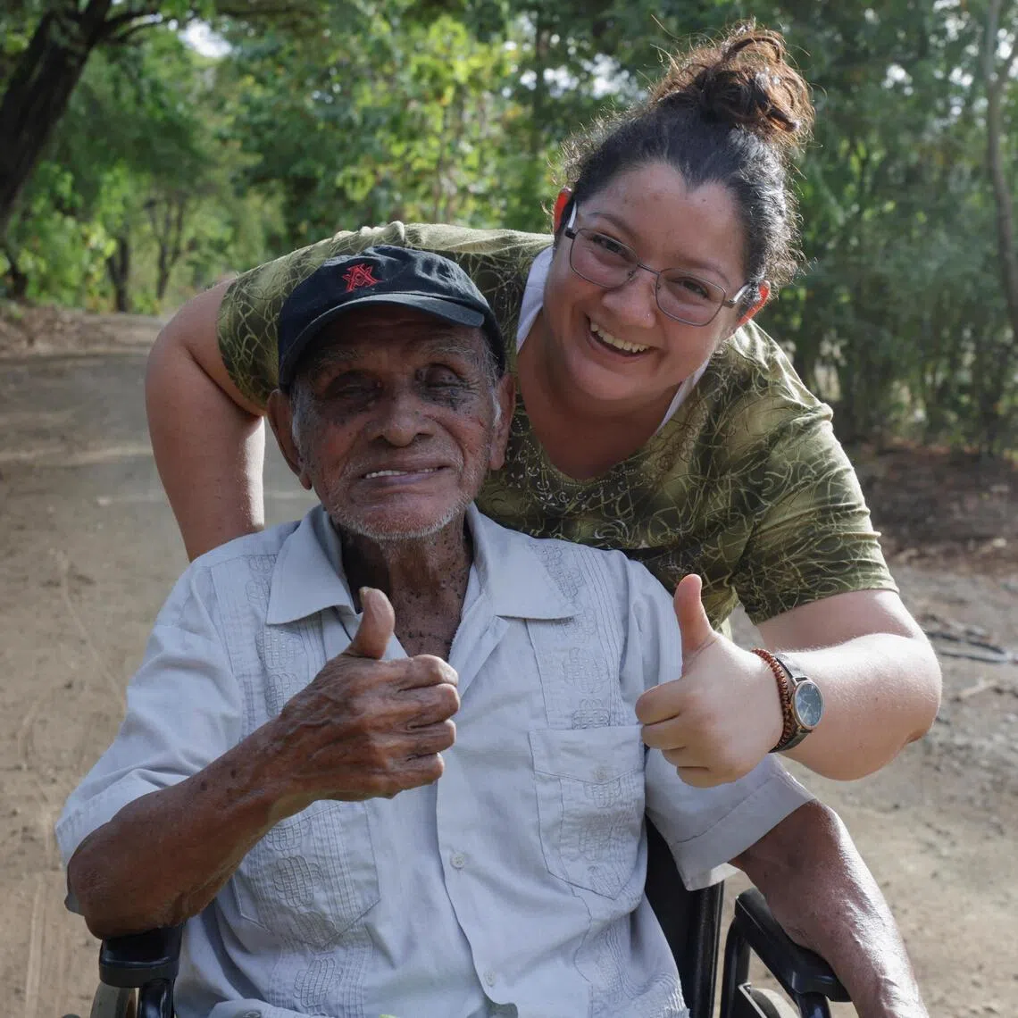 Costa Rica’s Jose Flores - seen here with his granddaughter, Hellen Flores - lives in Sardinal, a hot town on the Nicoya Peninsula - one of the world’s five regions commonly known as Blue Zones, where people tend to live longer and healthier lives and are more likely to reach the age of 100.