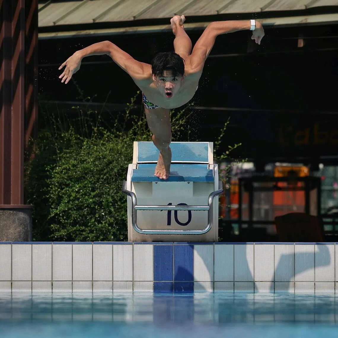 National swimmer Russel Pang, 16, pictured at the Singapore Swimming Club. Russel is Singapore’s rising star of distance swimming and will make his Asian Games debut.