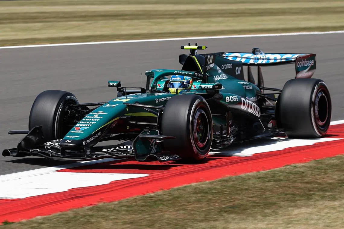 Formula One F1 - British Grand Prix - Silverstone Circuit, Silverstone, Britain - July 3, 2026 Aston Martin's Fernando Alonso during practice REUTERS/Andrew Boyers
