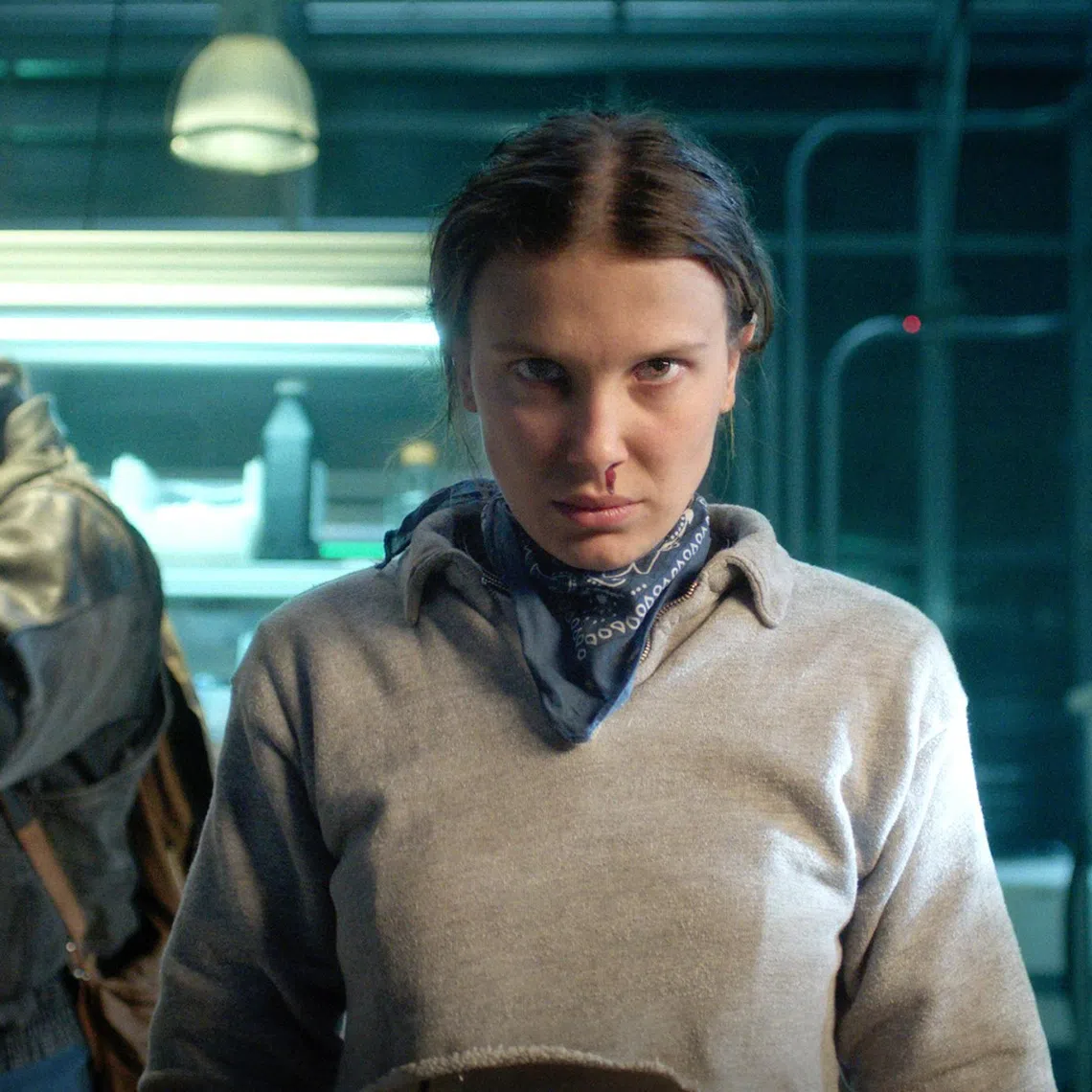 David Harbour (left) and Millie Bobby Brown in Stranger Things 5.