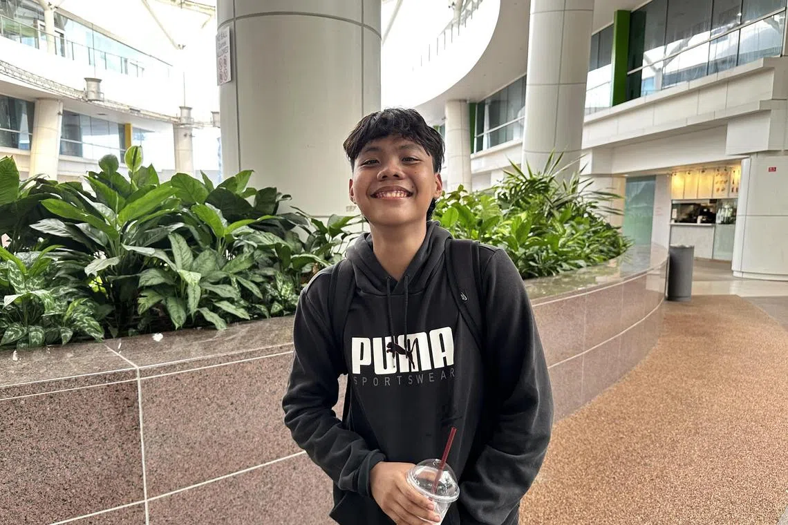 cwtravel - Mr Muhammad Ridhuwan Mohamed Sharin, 17, Nitec in Mechanical Technology student from ITE College Central

ST PHOTO: CHARLOTE WONG