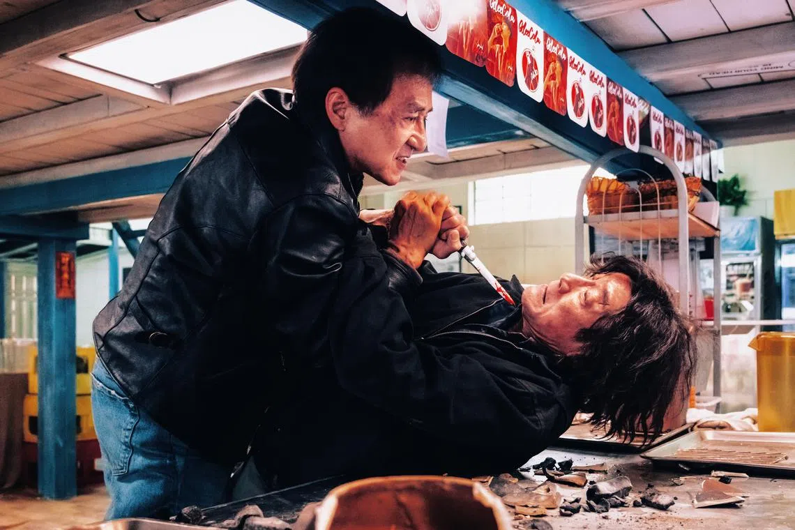 Jackie Chan (left) and Tony Leung Ka Fai in The Shadow's Edge.