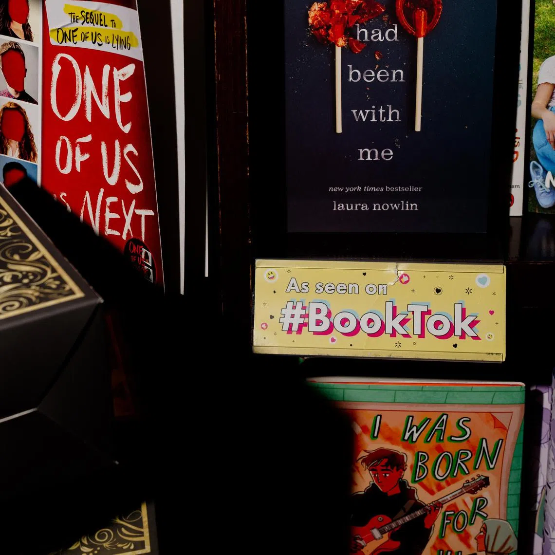 A BookTok display showing several books at a bookstore in Manhattan on June 14, 2023. Over the past few years, TikTok has become an indispensable way for publishers and authors to market books to younger readers.