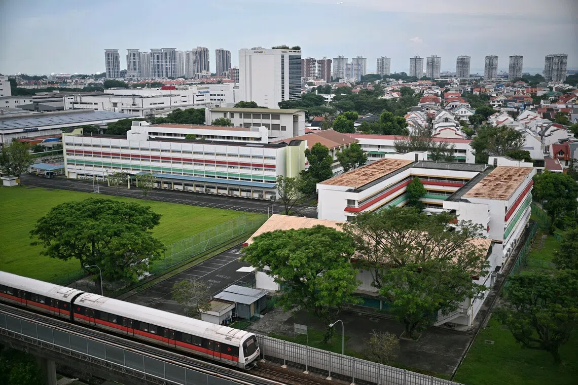 The former Temasek Primary and Secondary schools have made way for the 1,010-unit New Upper Changi Road residential project. 